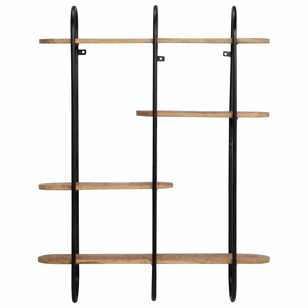 Mensola da Parete 90x20x116,5 cm Legno Massello di Mango Grezzo | homemem39