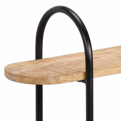 Mensola da Parete 90x20x116,5 cm Legno Massello di Mango Grezzo | homemem39