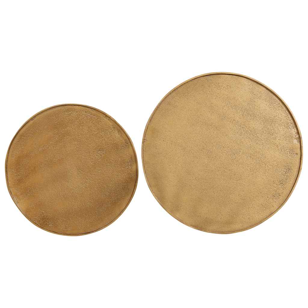 Tavolini da Salotto 2 pz Oro in Legno Multistrato | homemem39