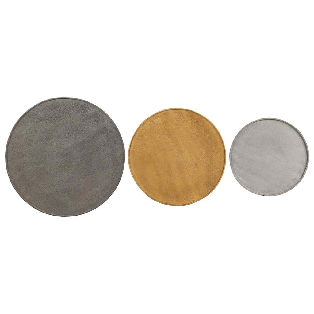 Tavolini da Salotto 3 pz Multicolorein Legno Multistrato