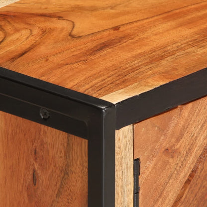 Tavolino da Salotto 90x55x40 cm in Legno Massello di Acacia