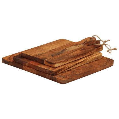 Tagliere 3pz in Legno Massello di Acacia - homemem39