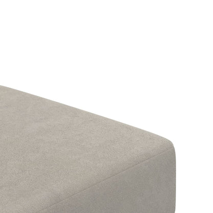 Divano Letto a 2 Posti Grigio Chiaro in Velluto - homemem39