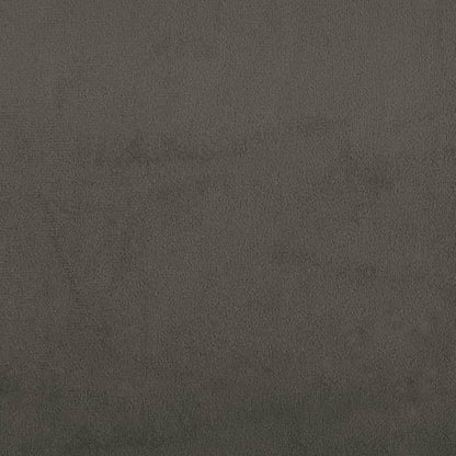 Divano Letto a 2 Posti Grigio Scuro in Velluto - homemem39