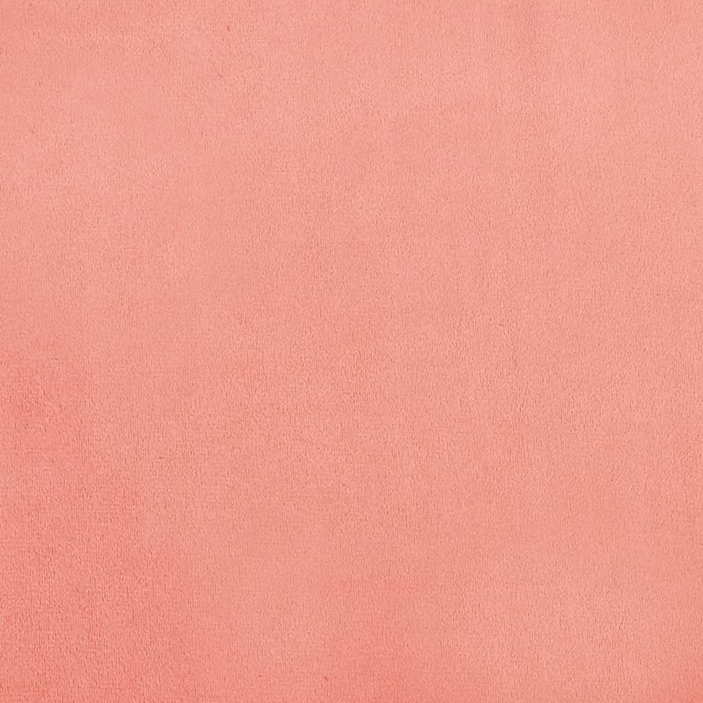 Divano Letto a 2 Posti Rosa in Velluto - homemem39