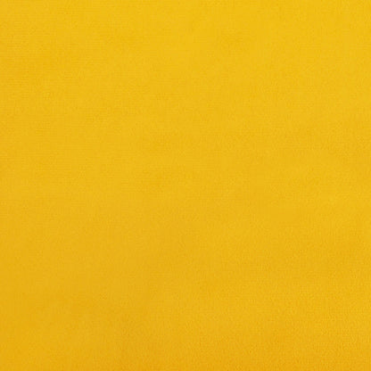 Divano Letto a 2 Posti Giallo in Velluto - homemem39