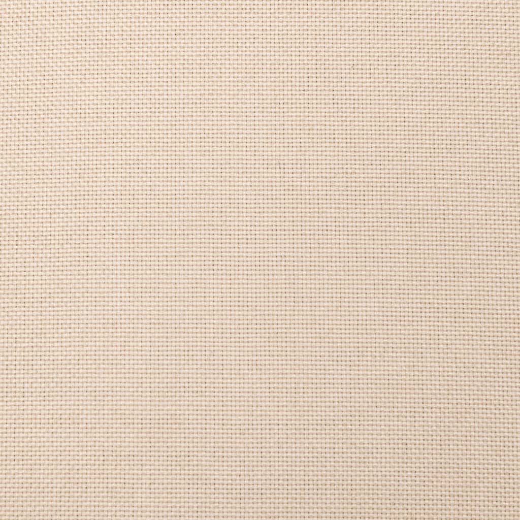 Divano Letto a 2 Posti con 2 Cuscini Crema in Tessuto - homemem39