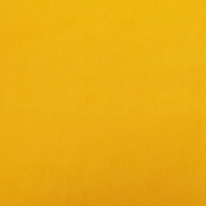 Divano Letto a 2 Posti con 2 Cuscini Giallo in Velluto - homemem39