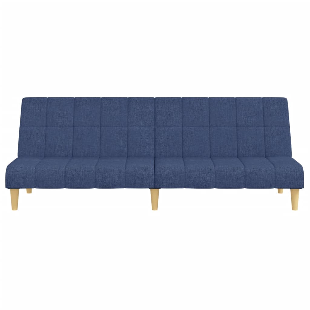 Divano Letto a 2 Posti Blu in Tessuto | homemem39