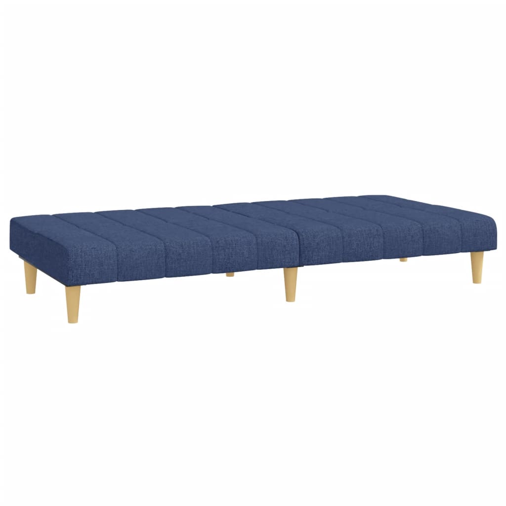 Divano Letto a 2 Posti Blu in Tessuto | homemem39
