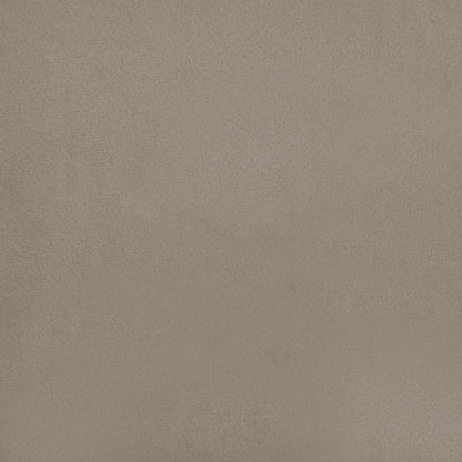 Divano Letto a 2 Posti Grigio Chiaro in Velluto - homemem39