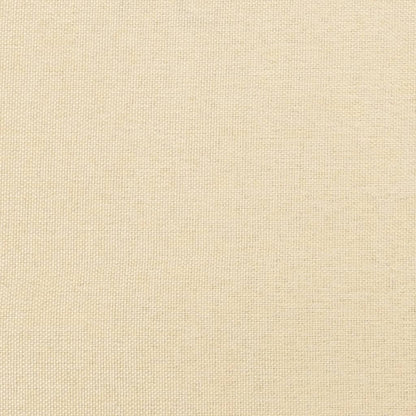 Divano Letto a 2 Posti Crema in Tessuto - homemem39