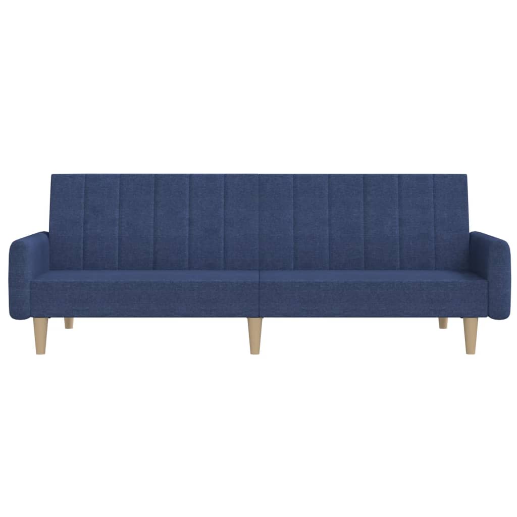 Divano Letto a 2 Posti Blu in Tessuto | homemem39