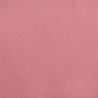 Divano Letto a 2 Posti Rosa in Velluto - homemem39