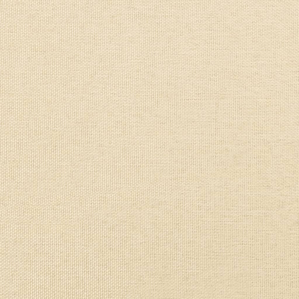 Divano Letto a 2 Posti Crema in Tessuto - homemem39