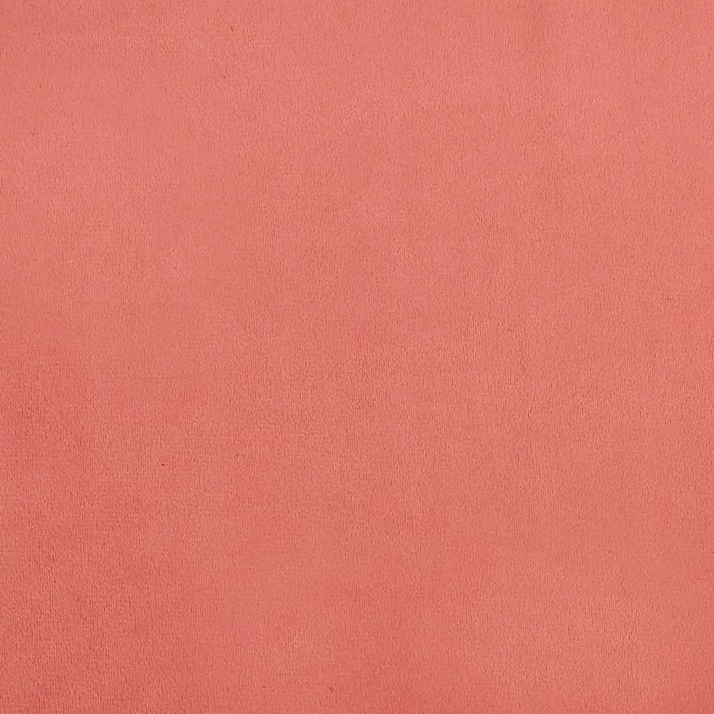 Divano Letto a 2 Posti Rosa in Velluto - homemem39