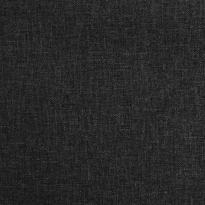 Divano Letto a 2 Posti con 2 Cuscini Nero in Tessuto - homemem39