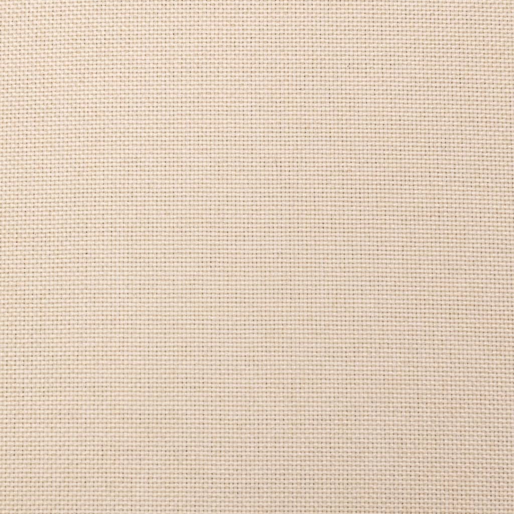 Divano Letto a 2 Posti con 2 Cuscini Crema in Tessuto - homemem39