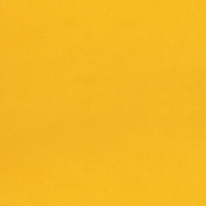 Divano Letto a 2 Posti con 2 Cuscini Giallo in Velluto - homemem39