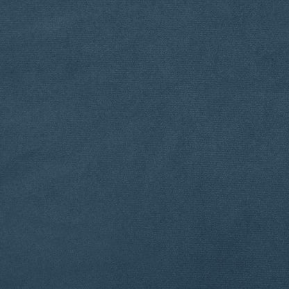 Divano Letto a 2 Posti Blu in Velluto - homemem39