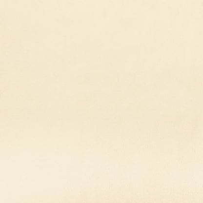 Divano Letto a 2 Posti Crema in Velluto - homemem39