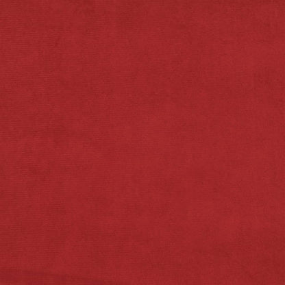 Divano Letto a 2 Posti Rosso Vino in Velluto