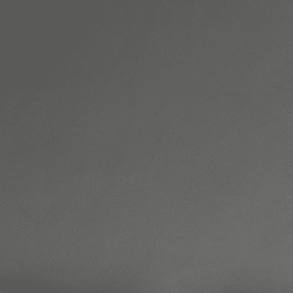 Divano Letto a 2 Posti Grigio in Similpelle - homemem39