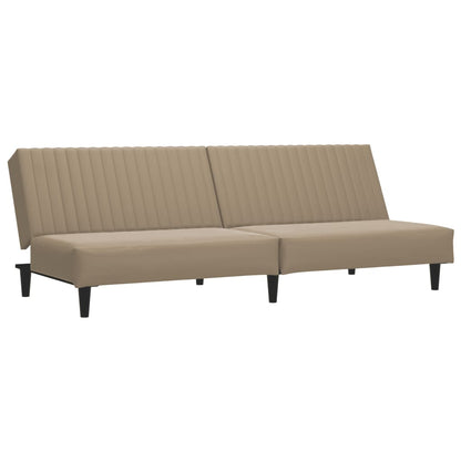 Divano Letto a 2 Posti Cappuccino in Similpelle | homemem39