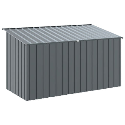 Casetta Cani con Tetto Antracite 196x91x110 cm Acciaio Zincato - homemem39