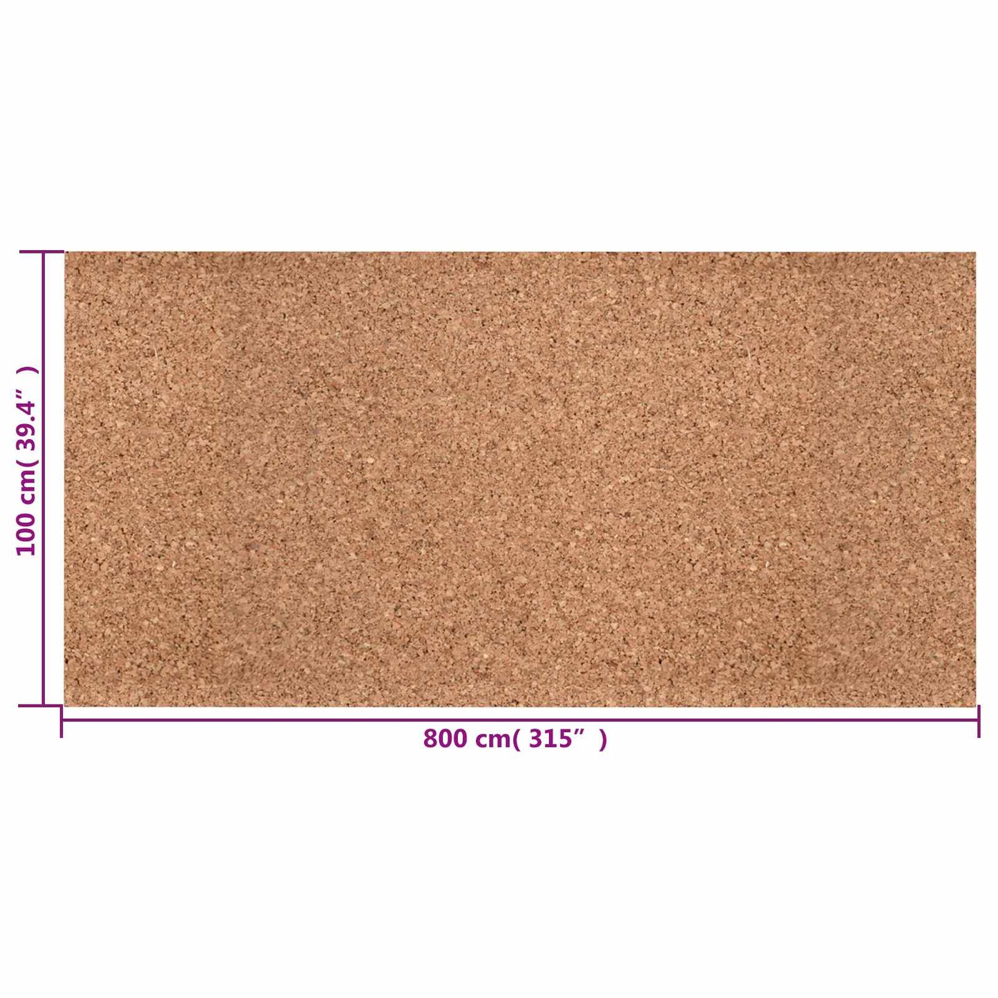 Rotolo di sughero Marrone 100 x 800 x 0,5 cm Sughero | homemem39