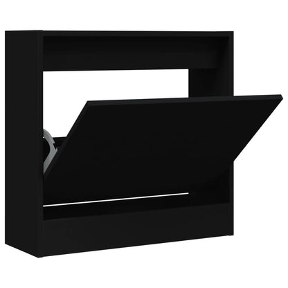 Scarpiera Nera 60x21x57 cm in Legno Multistrato - homemem39