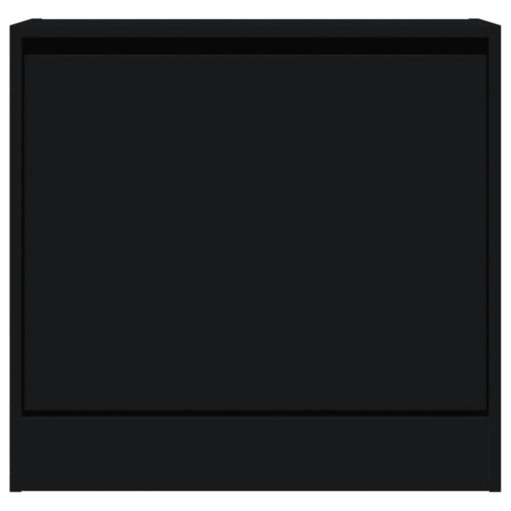 Scarpiera Nera 60x21x57 cm in Legno Multistrato - homemem39