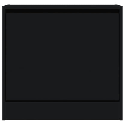 Scarpiera Nera 60x21x57 cm in Legno Multistrato - homemem39