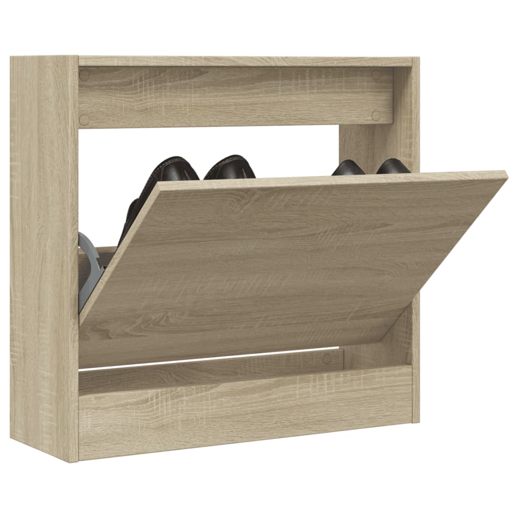 Scarpiera Rovere Sonoma 60x21x57 cm in Legno Multistrato - homemem39