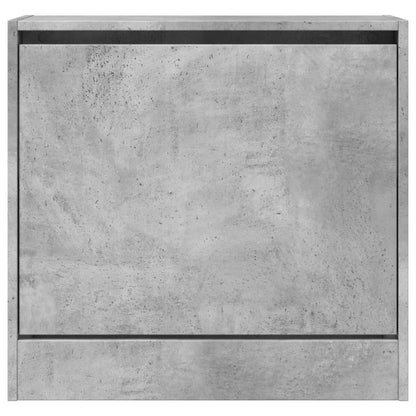 Scarpiera Grigio Cemento 60x21x57 cm in Legno Multistrato - homemem39