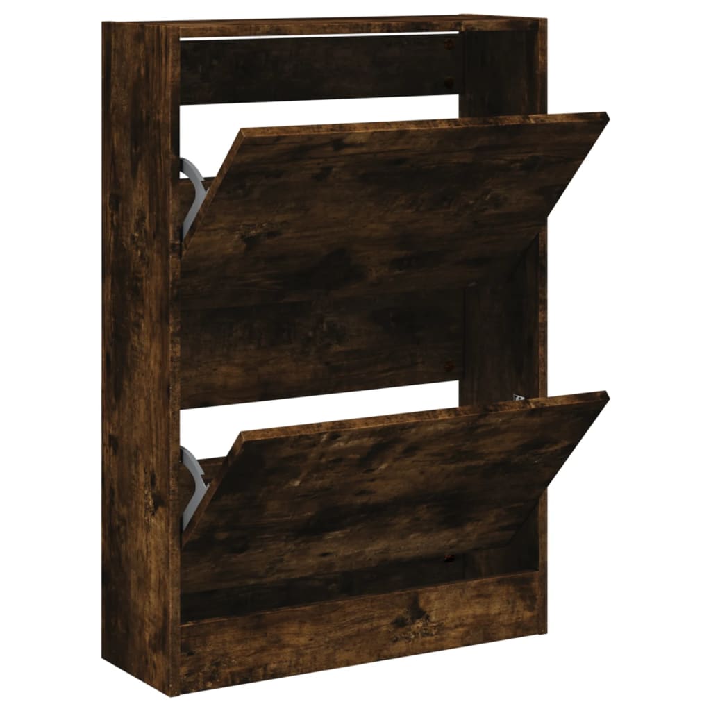 Scarpiera Rovere Fumo 60x21x87,5 cm in Legno Multistrato - homemem39