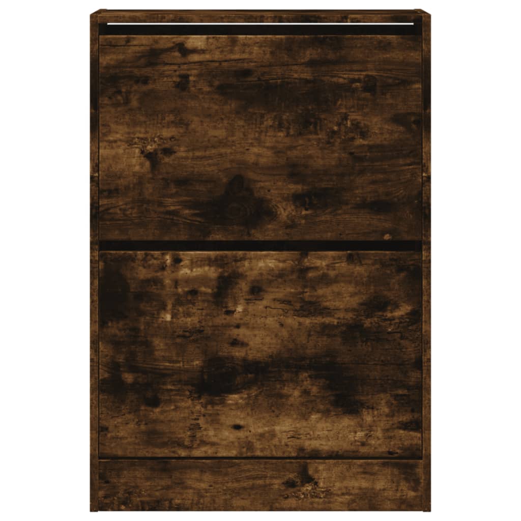 Scarpiera Rovere Fumo 60x21x87,5 cm in Legno Multistrato - homemem39