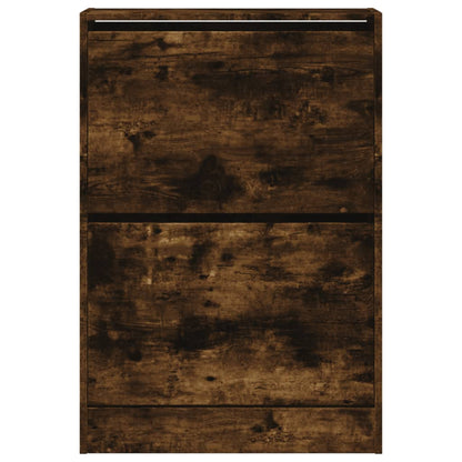 Scarpiera Rovere Fumo 60x21x87,5 cm in Legno Multistrato - homemem39