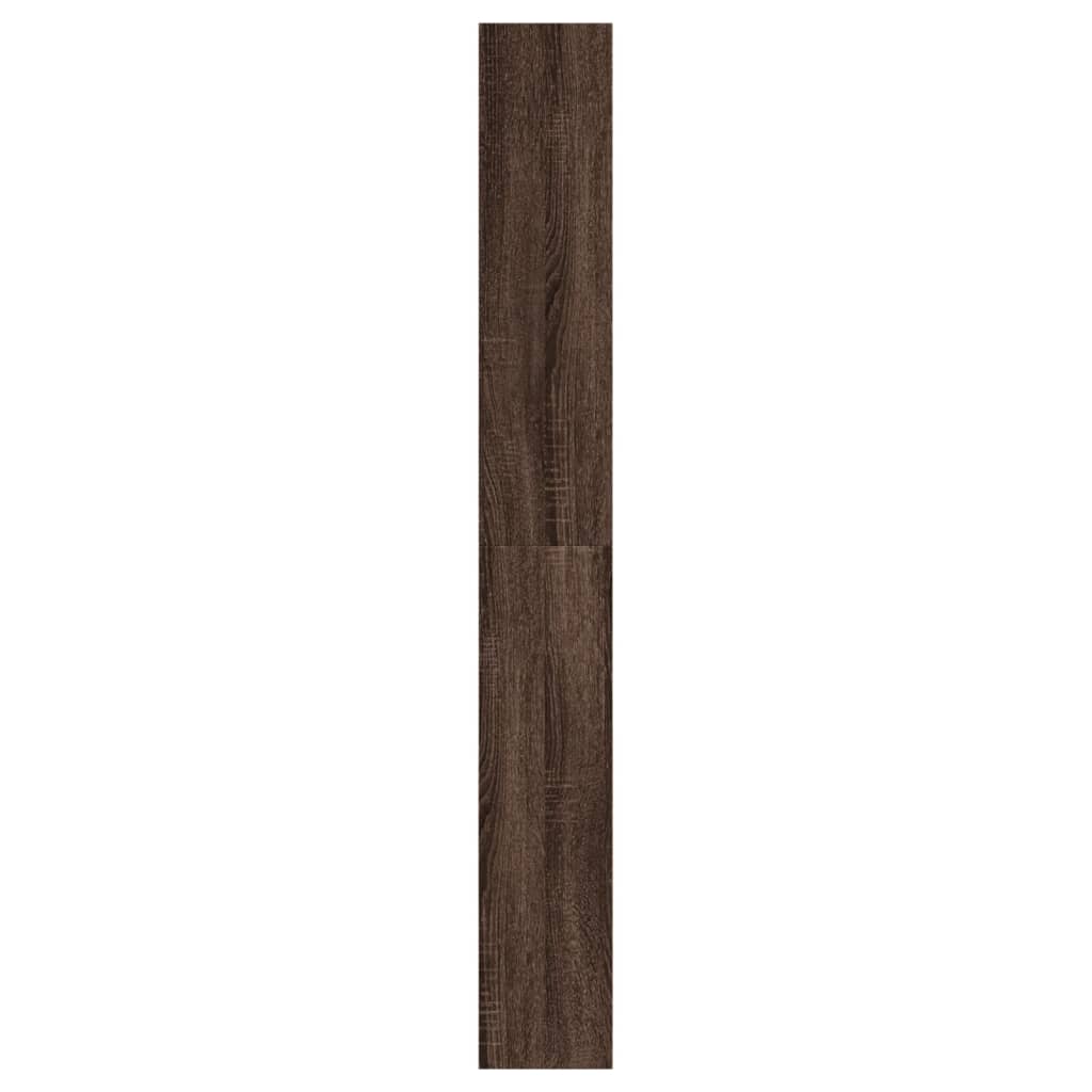 Scarpiera Rovere Marrone 60x21x163,5 cm in Legno Multistrato