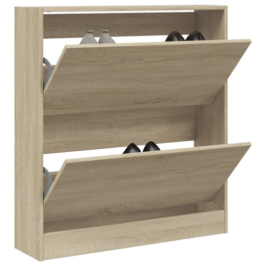 Scarpiera Rovere Sonoma 80x21x87,5 cm in Legno Multistrato - homemem39