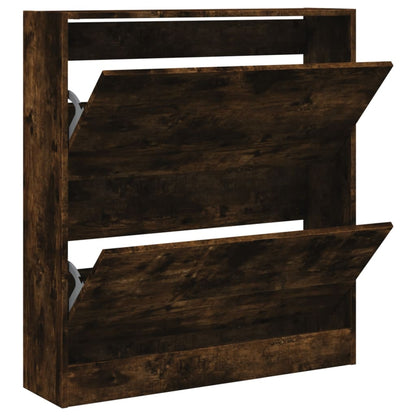 Scarpiera Rovere Fumo 80x21x87,5 cm in Legno Multistrato - homemem39