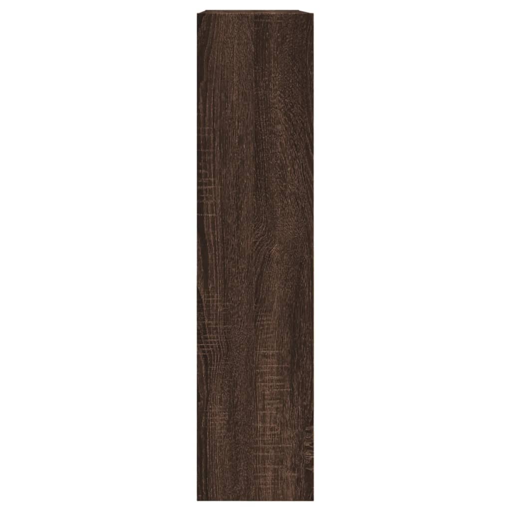Scarpiera Rovere Marrone 80x21x87,5 cm in Legno Multistrato