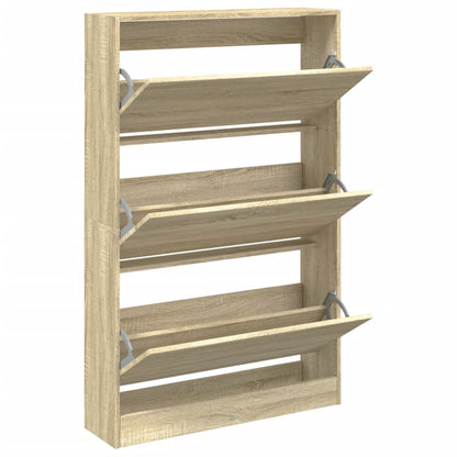 Scarpiera Rovere Sonoma 80x21x125,5 cm in Legno Multistrato - homemem39