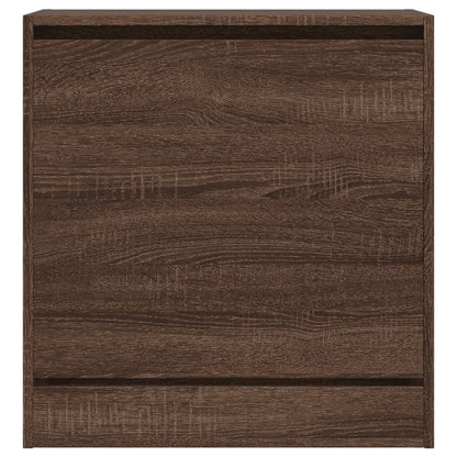 Scarpiera Rovere Marrone 60x34x63,5 cm in Legno Multistrato - homemem39