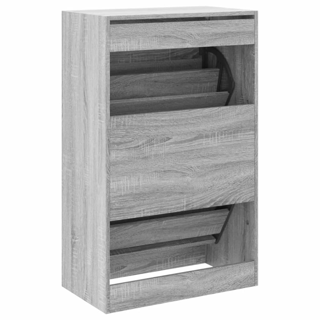 Scarpiera Grigio Sonoma 60x34x96,5 cm in Legno Multistrato - homemem39