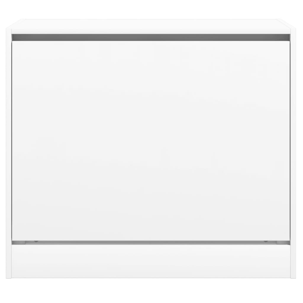 Scarpiera Bianca 80x42x69 cm in Legno Multistrato - homemem39