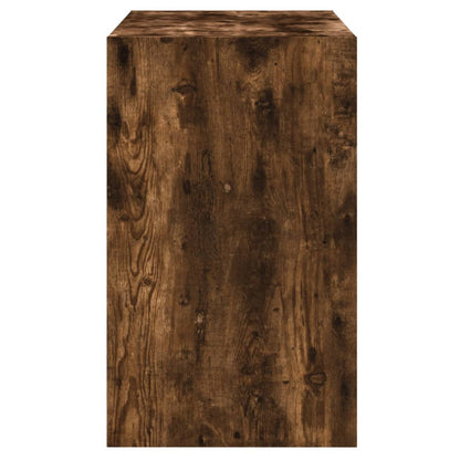 Scarpiera Rovere Fumo 80x42x69 cm in Legno Multistrato | homemem39