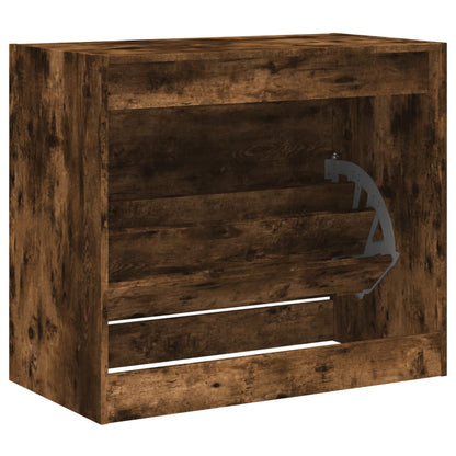 Scarpiera Rovere Fumo 80x42x69 cm in Legno Multistrato | homemem39