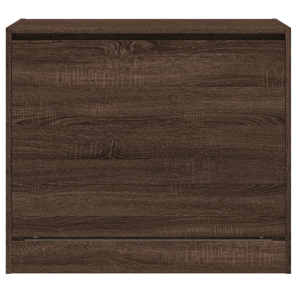 Scarpiera Rovere Marrone 80x42x69 cm in Legno Multistrato - homemem39