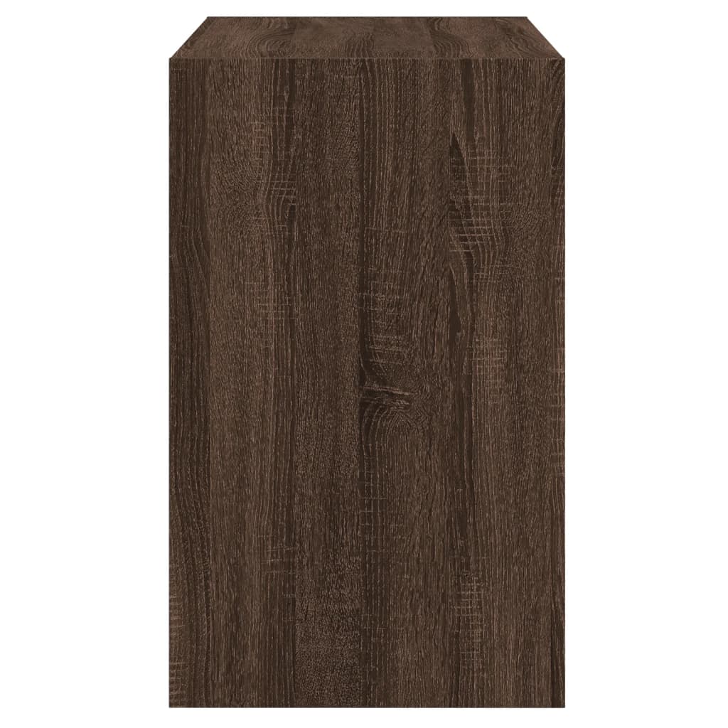 Scarpiera Rovere Marrone 80x42x69 cm in Legno Multistrato - homemem39